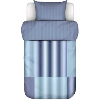 Marc O'Polo Wendebettwäsche »Ellan, 100% Bio-Baumwollsatin« 2 Stk., tlg., blau