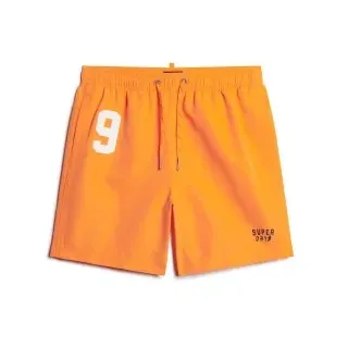 Superdry für Herren. M3010235A Badeanzug aus recyceltem Material orange (S), Strandbekleidung, Recyceltes Polyester, Nachhaltig