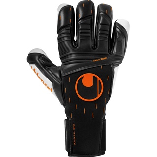 Uhlsport Speed Contact Absolutgrip HN Halb-negativ Torwarthandschuhe Fußball schwarz/weiß/Fluo orange 7.5