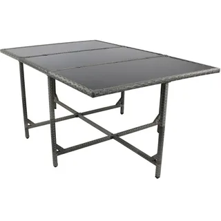 VCM Gartentisch 170 x 110 x 72 cm Grau