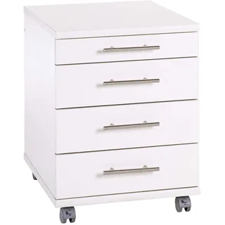 MÖBELPARTNER Serie 500 Rollcontainer 41,6 x 50 x 56,9 cm weiß
