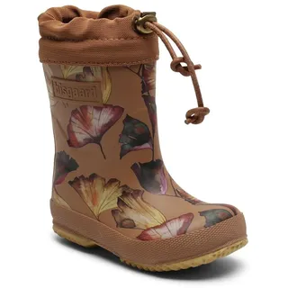 Bisgaard Unisex Kinder Thermo Rain Boot, Camel Flowers, 32 EU