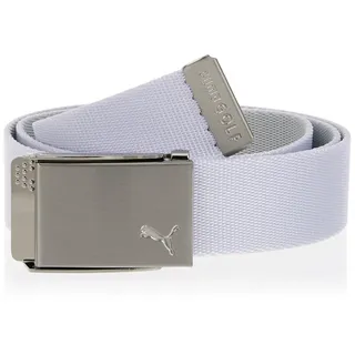 Puma Herren Wendbarer Webgürtel Gürtel, Bright White, Einheitsgröße