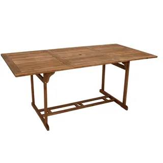 Holztisch KORFU rechteckig 90x180cm Akazie geölt Gartentisch Gartenmöbel Tisch