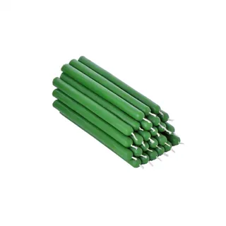 NKlaus 25x grüne Bienenwachs 12cm ruß Tafelkerzen Ritualkerze Tropfkerzen 36332