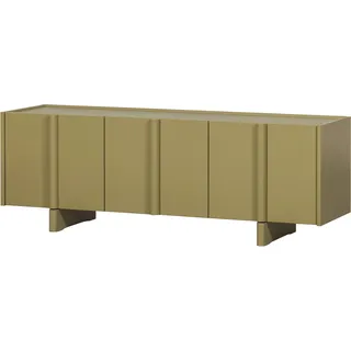 Lowboard WOOOD "Nook TV-Kommode, TV-Möbel Breite 152 CM", moosgrün, B:152cm H:53cm T:46cm, FSC-zertifiziertes teilmassives Holz, Sideboards, Lowboard, Nook-Kollektion von WOOOD mit skandinavischem Design und FSC