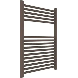 ERCOS Handtuchwärmer Bad Handtuch Heizung Größe 600x770 MM Bad Heizkörper Burnt Brown Matt, 1/2" Anschlüsse Geliefert mit Montage-Kit