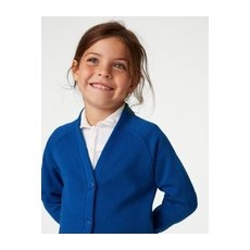 M&S Collection Strickjacke aus Jersey für die Schule für Mädchen (2-18 J.) - Royal Blue, Royal Blue, 14-15