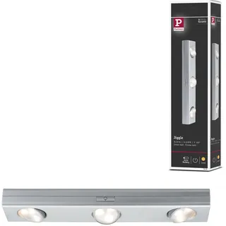 Paulmann 70635 Lichtspot Einbaustrahler LED Jiggle 3er-Spot dimmbar batteriebetrieben" 1 Stk. Warmweiß LED Jiggle 3er-Spot dimmbar batteriebetrieben, chromfarben