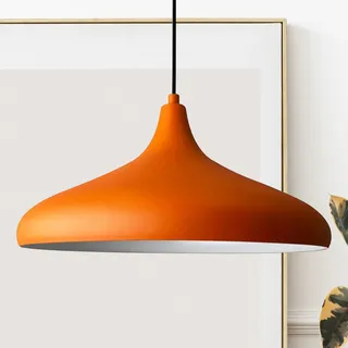 Pendelleuchte Champion, E27, Ø35 Kinderzimmer Lampe Schlafzimmer Lamp, Deckenleuchte Metall, Wohnzimmerlampe Hängelampe, Moderne Esszimmerlampe Kuppel - Orange