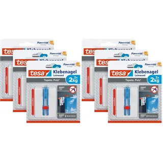 Tesa Klebenagel für Tapeten & Putz 3er Pack 2 kg Weiß 77779-00500-00