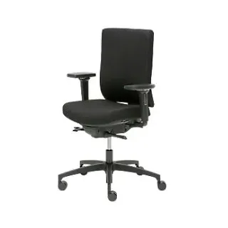 Dauphin Drehstuhl Fabric Schwarz