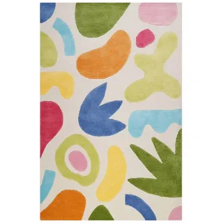 Wecon Home Kinderteppich , Multicolor , Textil , Abstraktes , rechteckig , 140x200 cm , GoodWeave , für Fußbodenheizung geeignet, in verschiedenen Größen erhältlich, pflegeleicht, strapazierfähig , Teppiche und Böden, Teppiche, Kinderteppiche