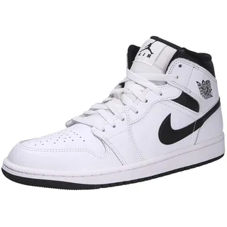 Air Jordan 1 Mid White/White/Black/Black 45,5