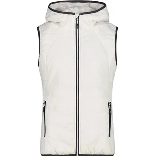CMP Damen Weste WOMAN VEST HYBRID FIX HOOD 33H1896-A143 34 - B.Co Gesso - 34