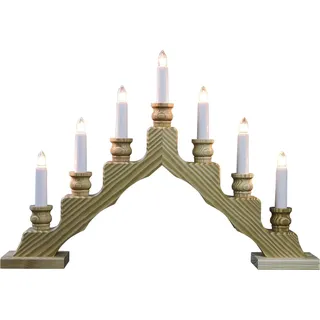 Lichterbogen LED Trendiger Schwede natur 47,5 x 33,0 X 6,0 cm NEU Schwibbogen