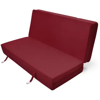 Beautissu Klappmatratze Dunkelrot,