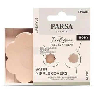 PARSA Satin Nipple Covers 7 pcs - Nude