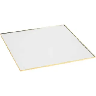 Kerzen Spiegelteller gold 25 cm - Gold