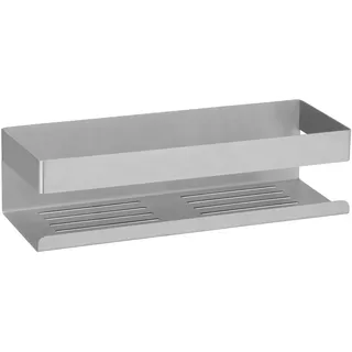 Wenko Turbo-Loc Genova Befestigen ohne Bohren, 30 x 8 x 10,5 cm, Silber matt