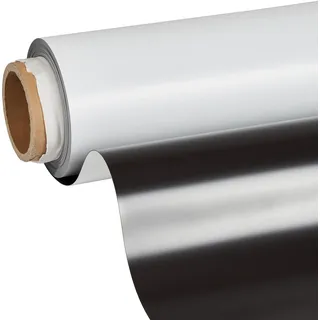 Magnetfolie zum Bedrucken, weiß 0.6 mm | 1070 mm | 10 m, Ferrit|PVC