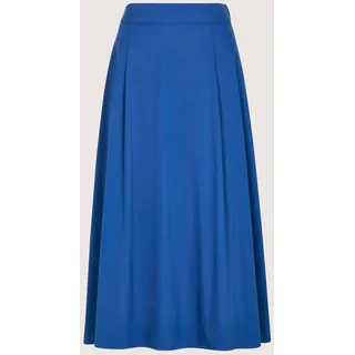 MADELEINE Midirock "Midirock Baumwollrock mit Kellerfalten" Kellerfalten, royalblau