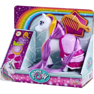 Simba Sweet Pony Ball-Party, Vinylpony mit Langen Haaren, 22cm, Spielpferd ab 3 Jahren