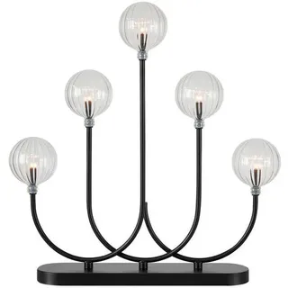 Markslöjd Tischleuchte , Schwarz , Metall , länglich , 38.8x40x7 cm , Dekoration, Weihnachtsdekoration, Weihnachtsbeleuchtung