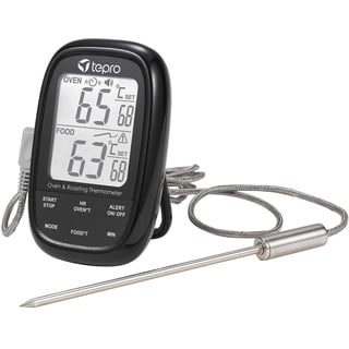 Tepro Garten Grillthermometer Schwarz 8346