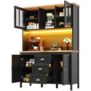 Okwish Buffet 120 x 40 x 179 cm Schwarz