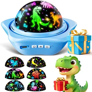 Kleine Geschenke für Kinder Sternenhimmel Projektor, 【Geschenkverpackung】Personalisierte Geschenke Baby, Dinosaurier Geburtstagsgeschenk für Junge, Einhorn geschenk für Mädchen, Kinderzimmer Deko