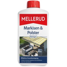 MELLERUD Markisen & Polster Reiniger | 1 x 1 l | Effizientes Mittel zum Entfernen von Schmutz auf Textilien im Innen- und Außenbereich