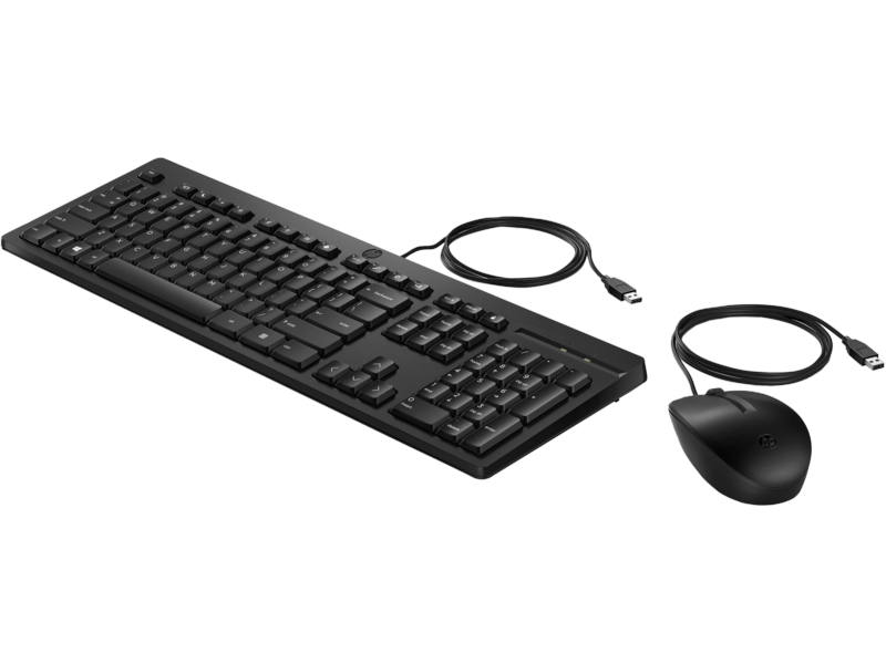 Bild von 225 Wired Mouse and Keyboard Combo, schwarz, USB, DE (286J4AA#ABD)