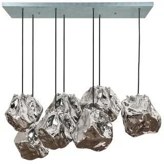KAWOLA Edessa 7-flg. E27 95 cm rund/silber
