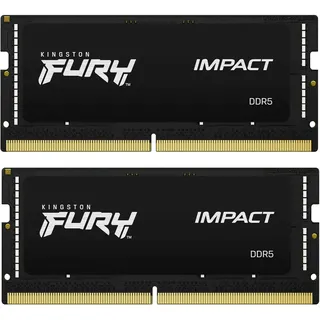 Kingston FURY Impact SO-DIMM Kit 64GB, DDR5-5600, CL40-40-40, on-die ECC (KF556S40IBK2-64)