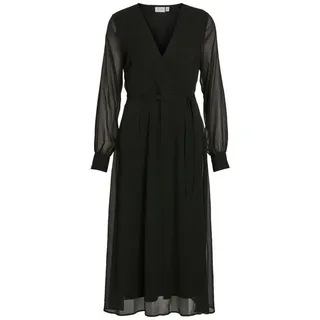 VILA VIFALIA V-Neck L/S MIDI Dress - NOOS