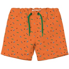 NAME IT Baby Boys NMMZIMMI Long Swim Shorts TB Badeshorts, Vibrant Orange, 80