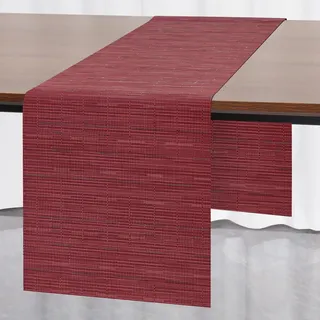 Myir JUN Tischläufer Rot Tischläufer Modern PVC abwaschbar Outdoor