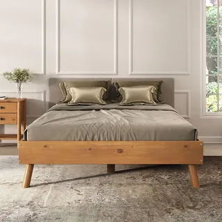 Idimex Futonbett Karri 140X200 Cm , Eichefarben , Holz , Kiefer , Mode , 140x200 cm , FSC Mix , Schlafzimmer, Betten, Futonbetten
