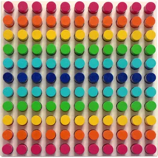 Hess Farbensteckspiel mit 121 Steckern aus Holz - Bunt