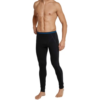 Schiesser Herren Lange Unterhose 135305-000, Gr. 4 (S), Schwarz (000-schwarz)