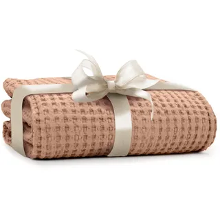 Simka Rose Waffle Baby Blanket -Warm Baby Blankets for Girls & Boys Unisex 100% Cotton- Stroller Blankets for Babies Winter, Receiving Baby Swaddle Blanket and Muslin Quilt Newborn Soft Kids Blanket