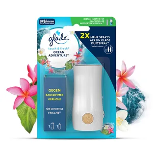 Glade Touch & Fresh (Brise One Touch) Minispray, Raumduft, Halter inkl. 1 Nachfüller, Ocean Adventure, 10 ml