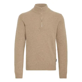 Troyer CASUAL FRIDAY "Troyer CFKarl", Herren, Gr. 3XL, beige (silber mink), Obermaterial: 80% Wolle WO. 20% Polyamid PA., Pullover Troyer