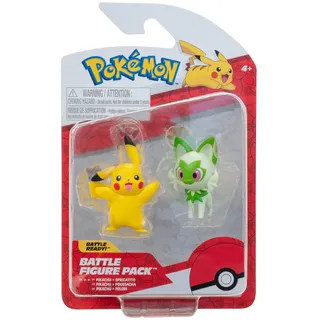 Pokémon-Figuren Pikachu und Sprigatito