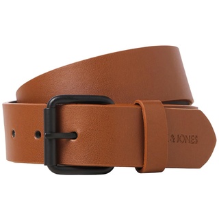 JACK&JONES Herren JACIVAN Belt Synthetikgürtel, Cognac, 100