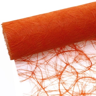 Sizoweb Tischband - 25 Meter Rolle + 100 Deko Herzen Gratis (30cm Breite, in Orange)