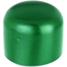 Alberts 855239 Pfostenkappe für runde Metallpfosten | Kunststoff, grün | für Pfosten-Ø 34 mm | 20er Set