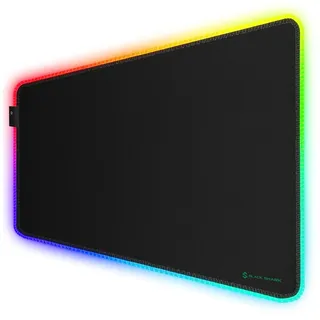 Black Shark Gaming Mauspad XXL 900x400 mm - 11 Beleuchtungs-Modi Led - Mikrofaser Oberfläche Schreibtischunterlage - Rutschfester Gummiunterseite Mousepad - Deko Mouse Pad Manta P7
