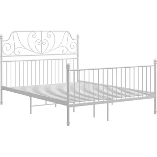 vidaXL Bettgestell Weiß Metall 140x200 cm - Weiß